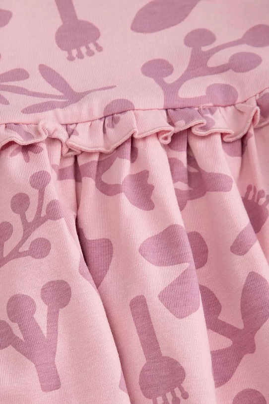 Detské bavlnené šaty Coccodrillo ružová ZC5129101TGN