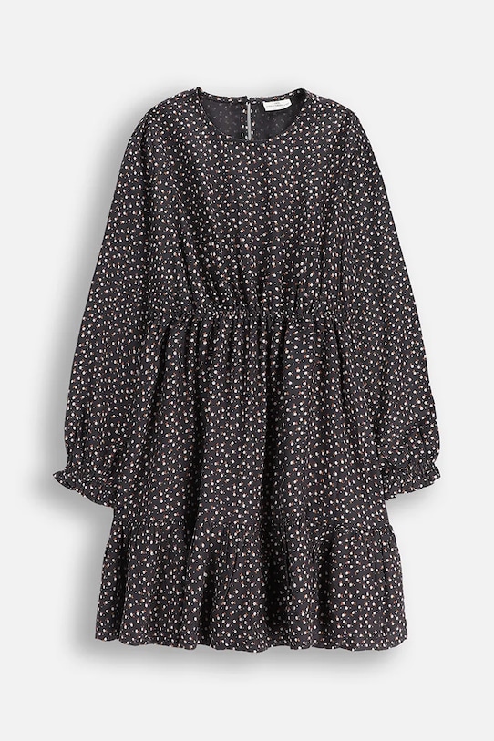 Coccodrillo sukienka wiskozowa dziecięca rozkloszowany szary ZC5128103WGJ