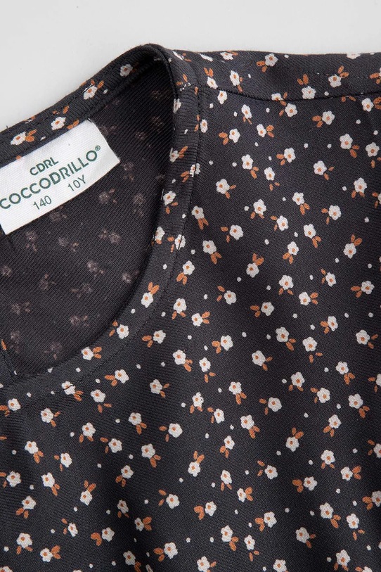 Dziewczynka Coccodrillo sukienka wiskozowa dziecięca ZC5128103WGJ szary