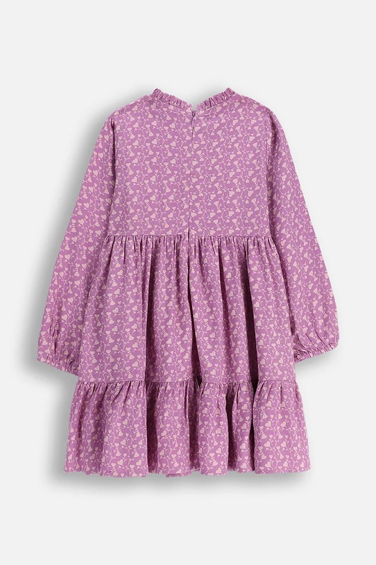 Coccodrillo sukienka wiskozowa dziecięca ZC5128101WGK fioletowy AW25