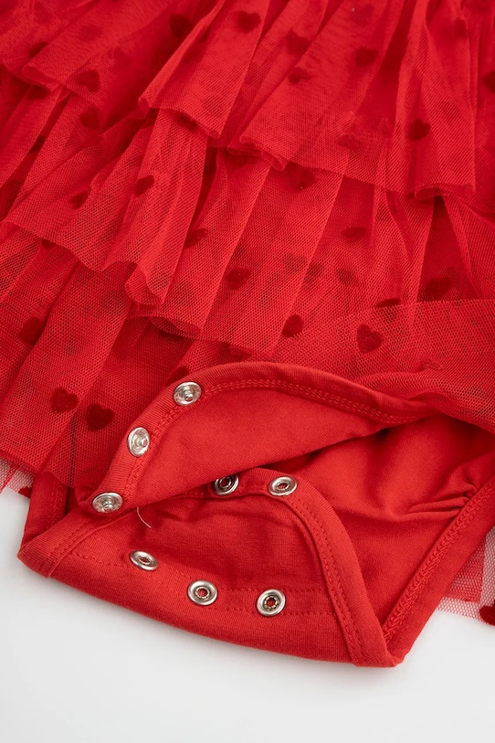 Coccodrillo sukienka z bawełną niemowlęca czerwony ZC5129601EBG