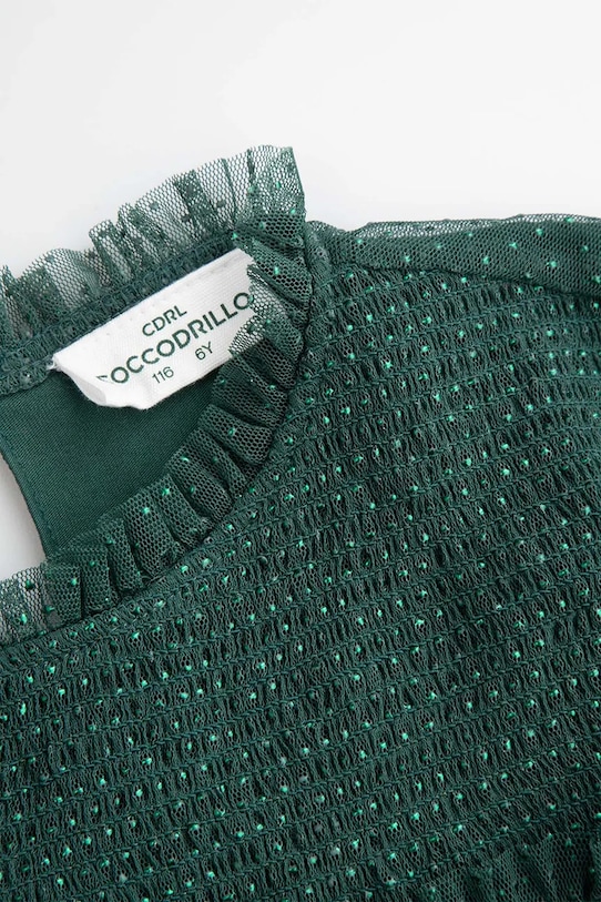 Coccodrillo sukienka dziecięca zielony ZC5128105EJG