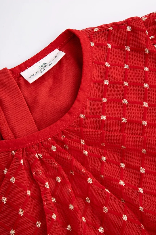 Coccodrillo sukienka dziecięca czerwony ZC5128106EJG