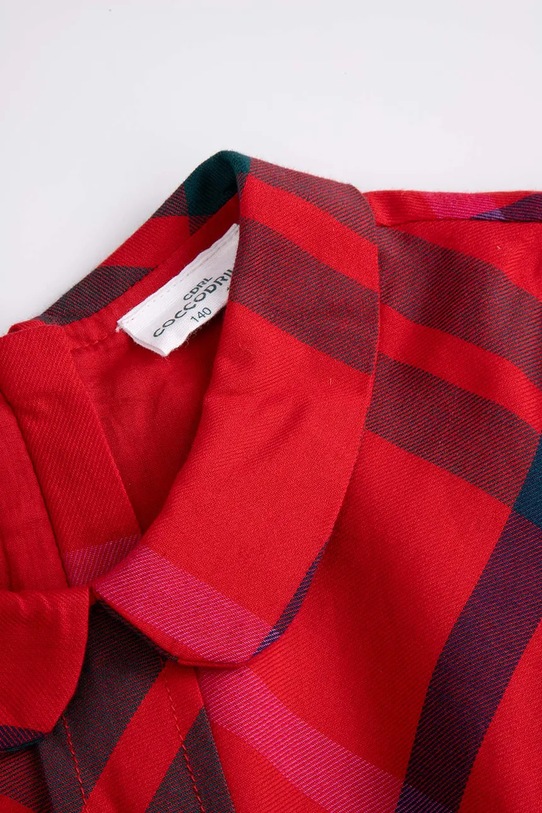 Coccodrillo sukienka bawełniana dziecięca czerwony ZC5128107EJG