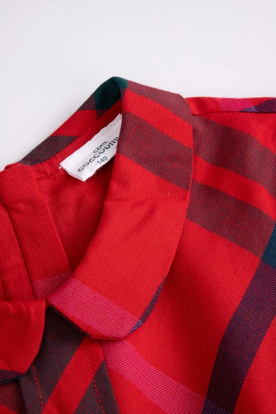 Coccodrillo sukienka bawełniana dziecięca czerwony ZC5128107EJG