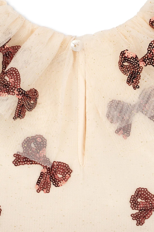Dziewczynka Konges Sløjd sukienka dziecięca YVONNE FAIRY DRESS KS102156.9BYA beżowy