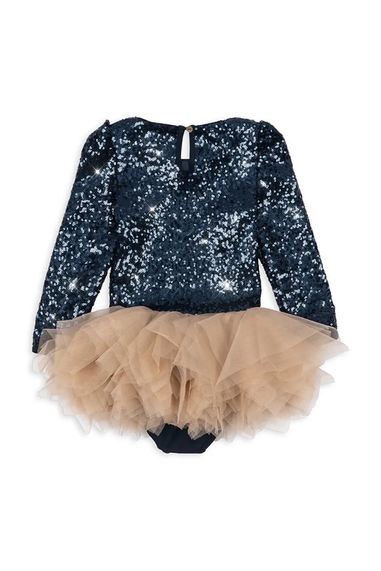 Dziewczynka Konges Sløjd sukienka dziecięca BALLERINA GLITTER DRESS KS104208.9BYA granatowy