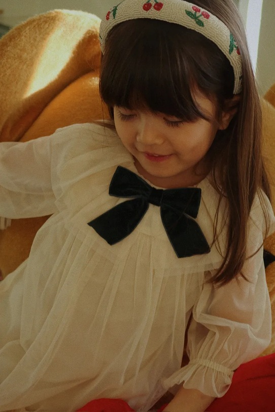 Konges Sløjd sukienka dziecięca BOW DRESS KS104240.9BYA