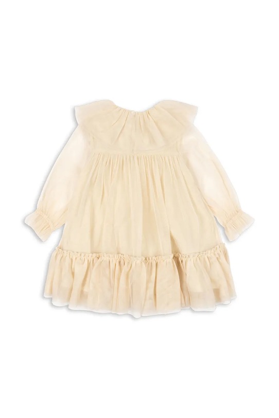 Dziewczynka Konges Sløjd sukienka dziecięca BOW DRESS KS104240.9BYA beżowy