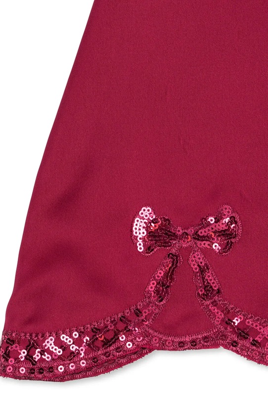 Konges Sløjd sukienka dziecięca BOWIE DRESS KS104241.9BYA bordowy