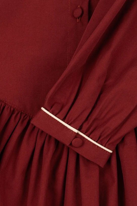 Konges Sløjd sukienka bawełniana dziecięca COEUR COLLAR DRESS GOTS KS104266.9BYA