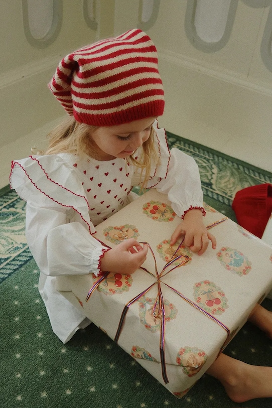 Konges Sløjd sukienka bawełniana dziecięca COEUR DRESS GOTS KS104268.9BYA