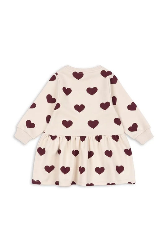 Konges Sløjd sukienka dziecięca LOU SWEAT DRESS OCS KS104344.9BYA beżowy AW25