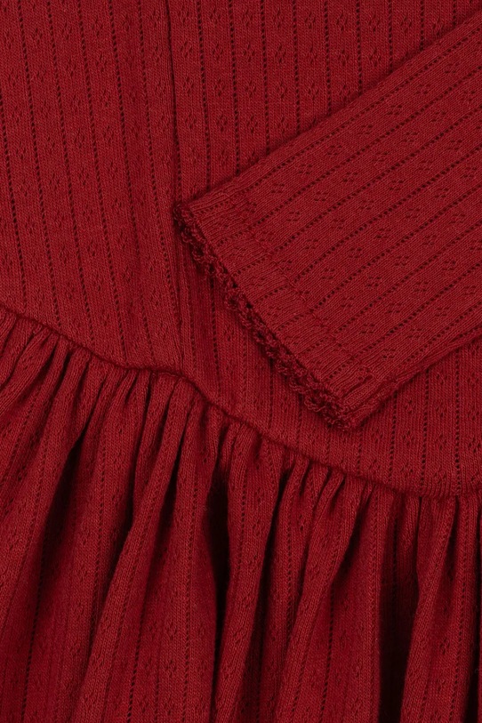 Konges Sløjd sukienka bawełniana dziecięca MINNIE DRESS GOTS KS104376.9BYA czerwony