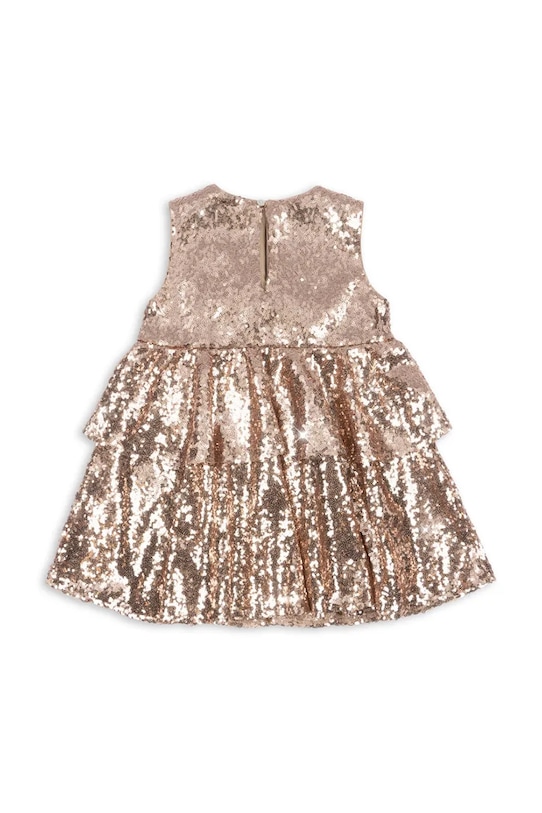 Dziewczynka Konges Sløjd sukienka dziecięca ROSIE DRESS KS104421.9BYA złoty