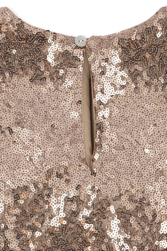 Konges Sløjd sukienka dziecięca ROSIE DRESS złoty KS104421.9BYA