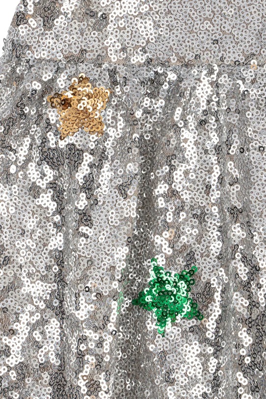 Konges Sløjd sukienka dziecięca STARLA STAR DUST DRESS KS104435.9BYA srebrny