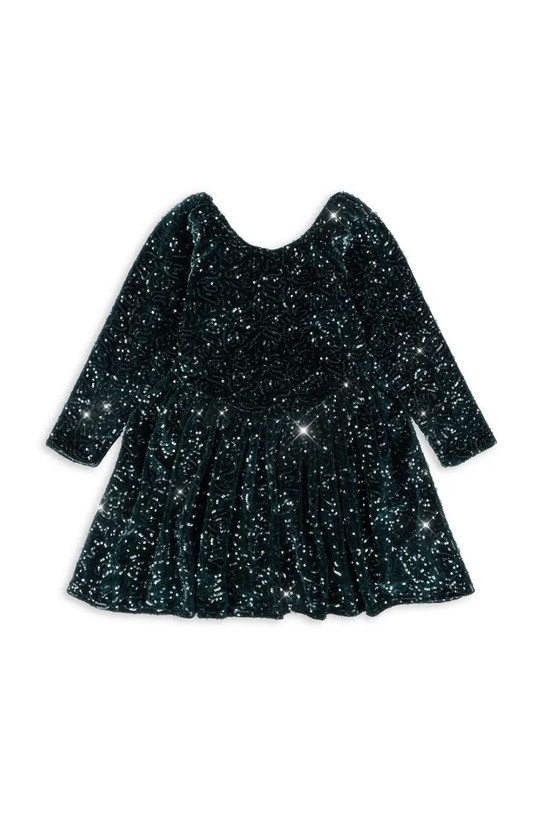 Konges Sløjd sukienka dziecięca VIOLA DRESS KS104464.9BYA zielony AW25
