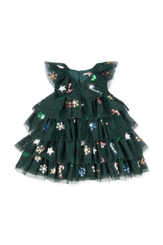 Konges Sløjd sukienka dziecięca YVONNE CHRISTMAS DRESS KS104469.9BYA zielony AW25