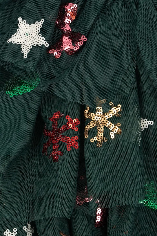 Konges Sløjd sukienka dziecięca YVONNE CHRISTMAS DRESS KS104469.9BYA zielony