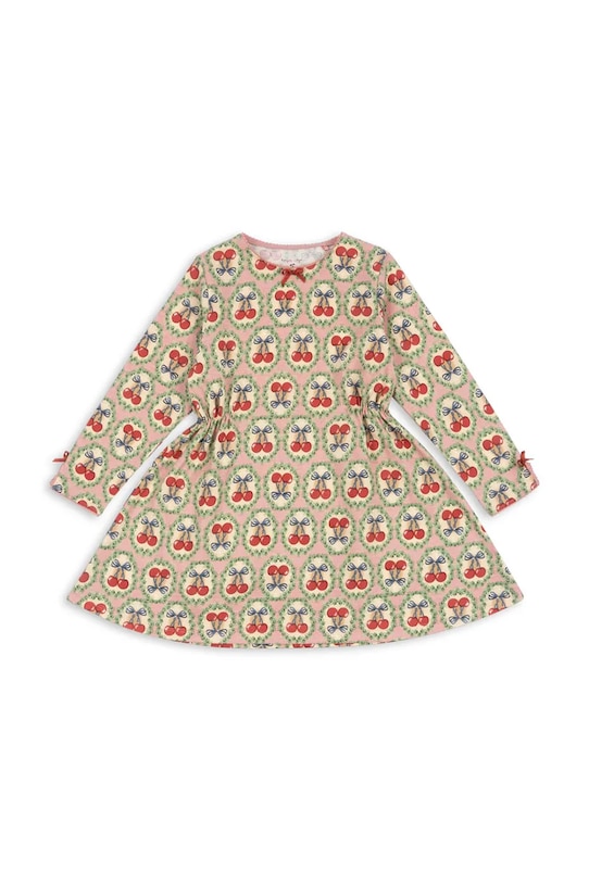 Βαμβακερό φόρεμα Konges Sløjd DREY LS DRESS GOTS εμπριμέ πολύχρωμο KS102033.9BYA