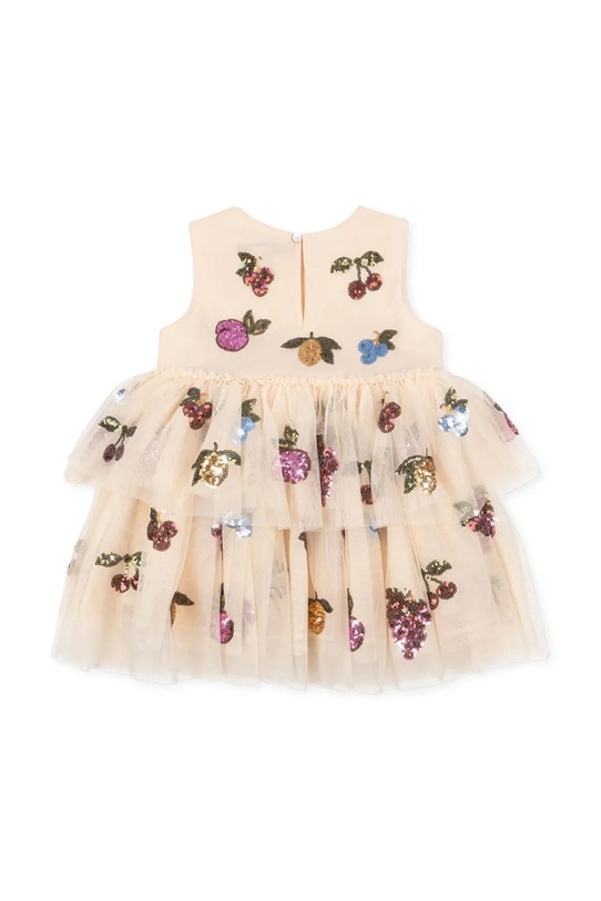 Dziewczynka Konges Sløjd sukienka dziecięca YVONNE FAIRY DRESS KS104471.9BYA beżowy
