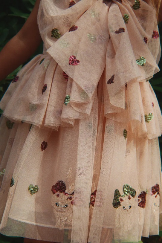 Konges Sløjd sukienka dziecięca YVONNE BOW DRESS KS105170.9BYA