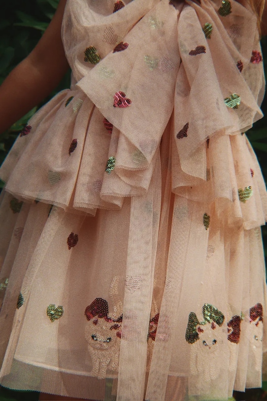 Konges Sløjd sukienka dziecięca YVONNE BOW DRESS KS105170.9BYA