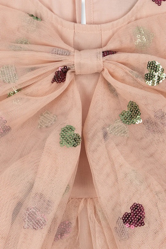 Konges Sløjd sukienka dziecięca YVONNE BOW DRESS KS105170.9BYA beżowy