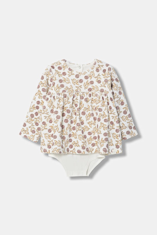 Otroška obleka iz velurja United Colors of Benetton Pletenina bež 3EOAAV00N.W.Seasonal