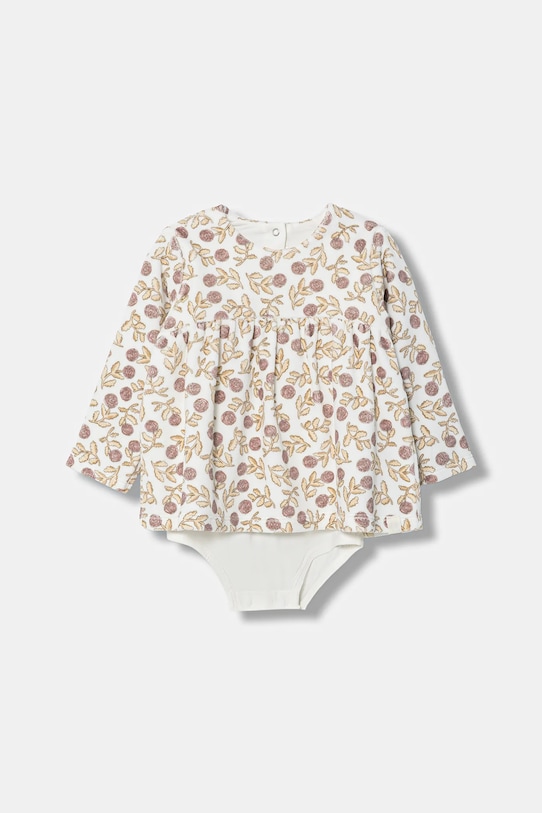 Otroška obleka iz velurja United Colors of Benetton Pletenina bež 3EOAAV00N.W.Seasonal