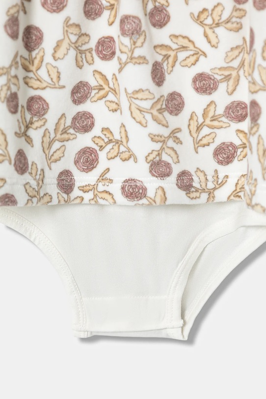 Deklice Otroška obleka iz velurja United Colors of Benetton 3EOAAV00N.W.Seasonal bež