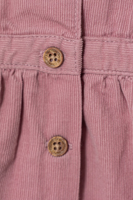 Dziewczynka United Colors of Benetton sukienka bawełniana niemowlęca 4O5GAT01K.W.Seasonal różowy