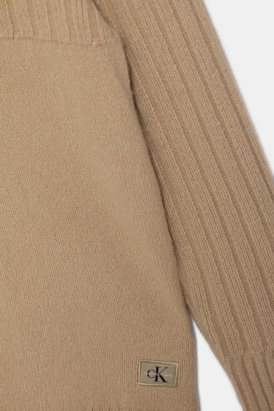 Băieți Calvin Klein Jeans pulover copii IB0IB02519.9BYA bej