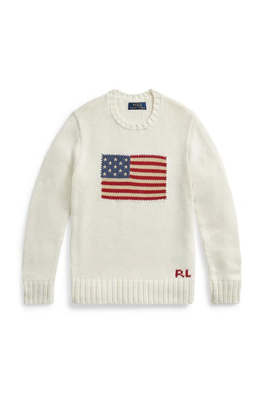 Polo Ralph Lauren sweter 323668285006 biały AW25