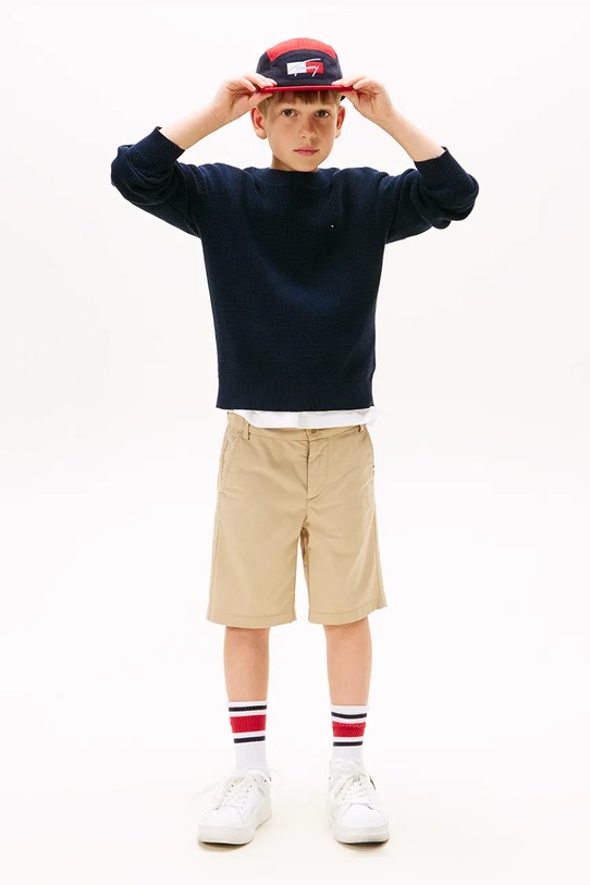 Мальчик Хлопковый свитер Tommy Hilfiger KB0KB09756.9BYA тёмно-синий