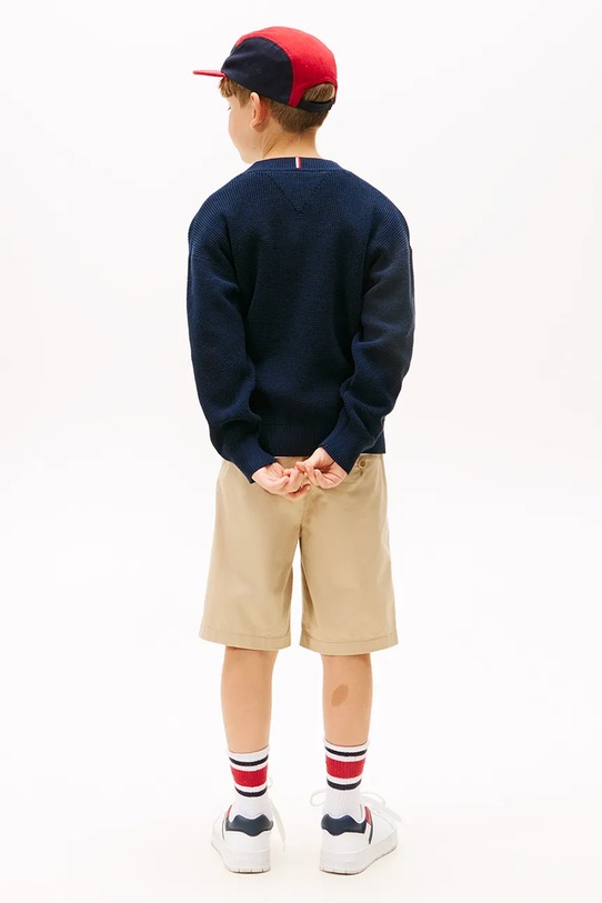 Хлопковый свитер Tommy Hilfiger тёмно-синий KB0KB09756.9BYA