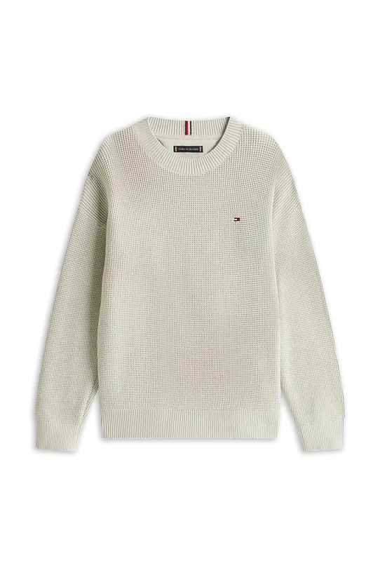 Хлопковый свитер Tommy Hilfiger KB0KB09756.9BYA бирюзовый AW25
