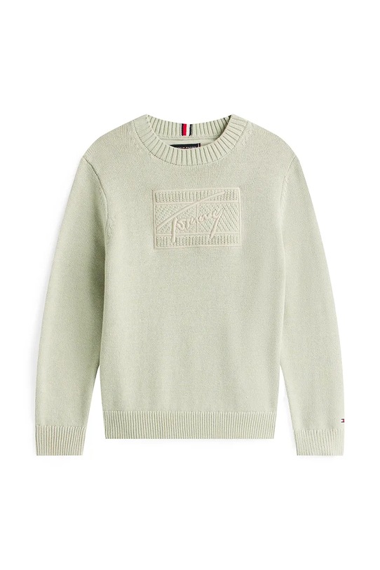 Tommy Hilfiger sweter KB0KB09810.9BYA turkusowy AW25