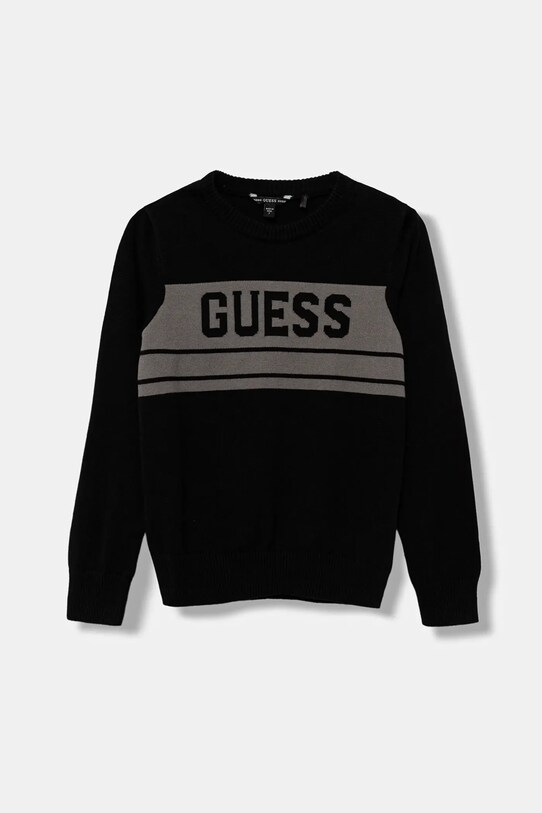 Guess sweter bawełniany dziecięcy pozostałe czarny L5YR01.Z0140.9BYA