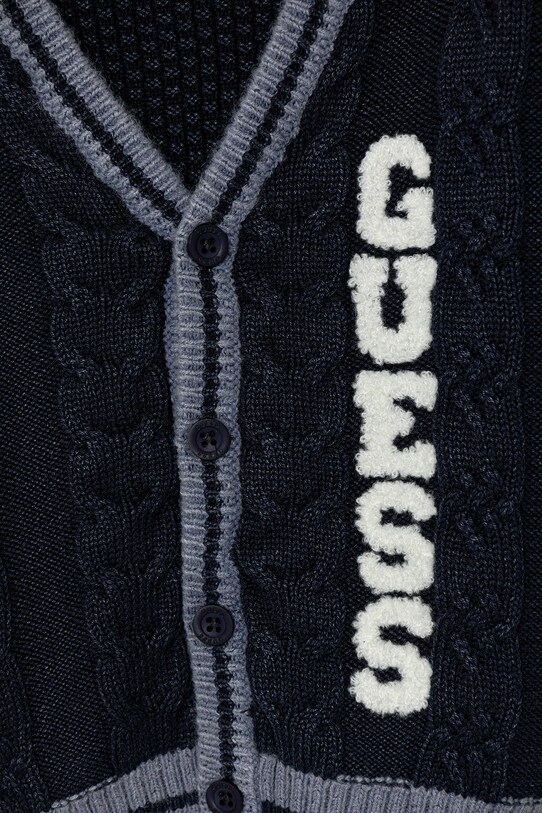 Chłopiec Guess kardigan dziecięcy N5YR04.Z3FE0.9BYA granatowy