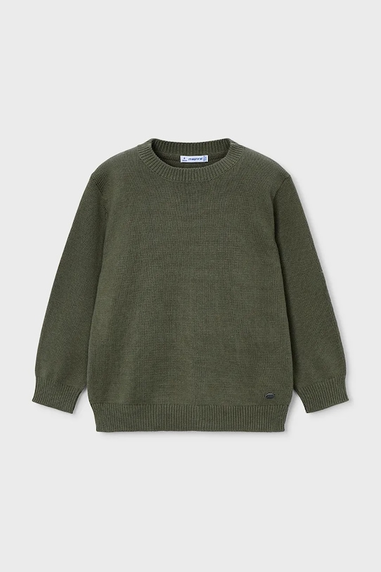 Dětský bavlněný svetr Mayoral 311.5E.Mini.9BYA zelená AW25