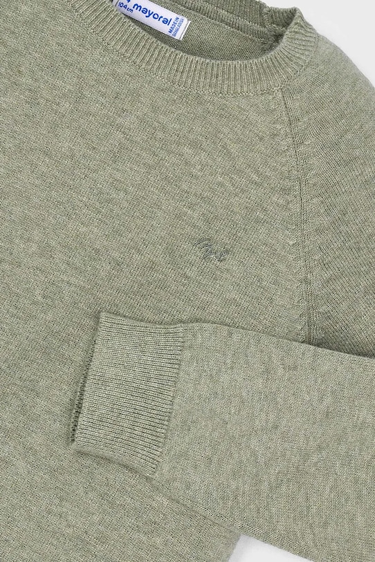 Mayoral pulover de bumbac pentru copii verde 323.5A.Mini.9BYA
