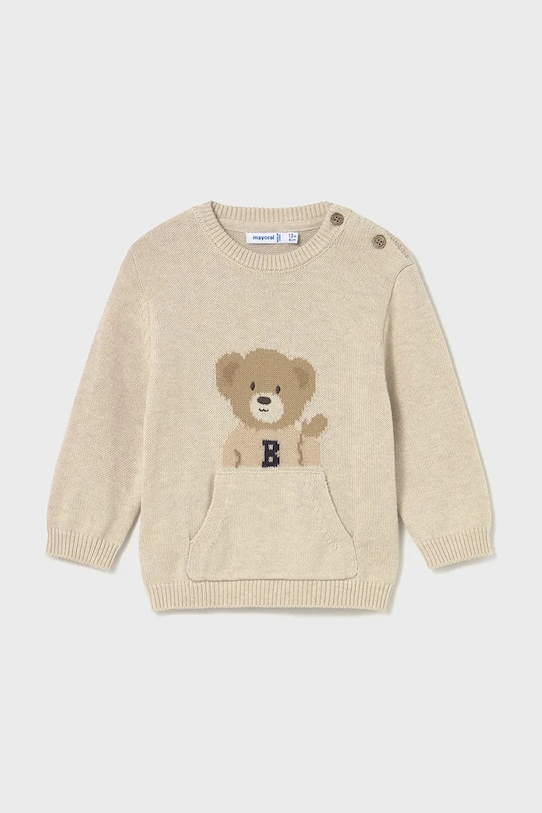 Mayoral sweter niemowlęcy 2341.3A.Baby.9BYA beżowy AW25