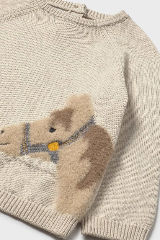 Mayoral sweter z domieszką wełny dziecięcy beżowy 2345.3E.Baby.9BYA
