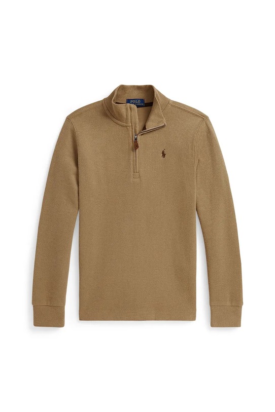 Polo Ralph Lauren sweter bawełniany dziecięcy 322953023009 brązowy AW25