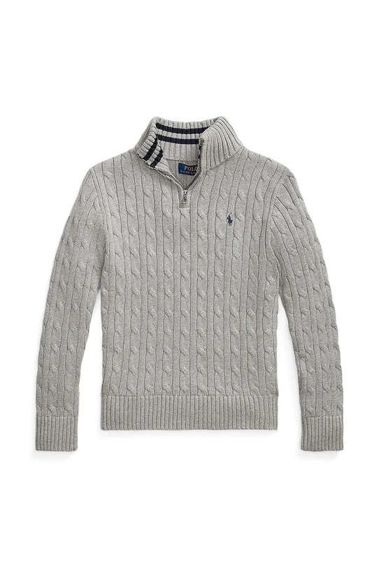 Polo Ralph Lauren maglione in cotone 323868894010 grigio AW25