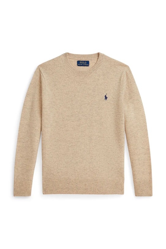 Polo Ralph Lauren sweter wełniany dziecięcy wełna beżowy 323951349008