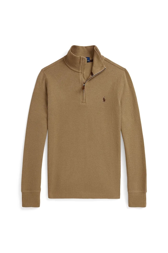 Detská bavlnená mikina Polo Ralph Lauren 323953023009 hnedá AW25