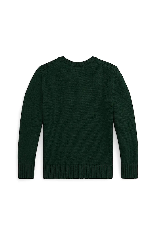 Мальчик Детский хлопковый свитер Polo Ralph Lauren 322978393001 зелёный